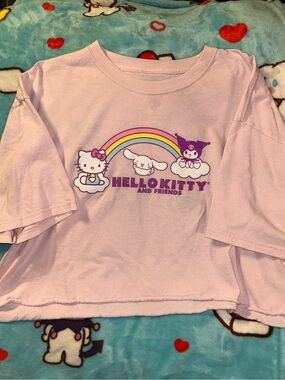 Hello Kitty & Friends Pink Cropped Tee